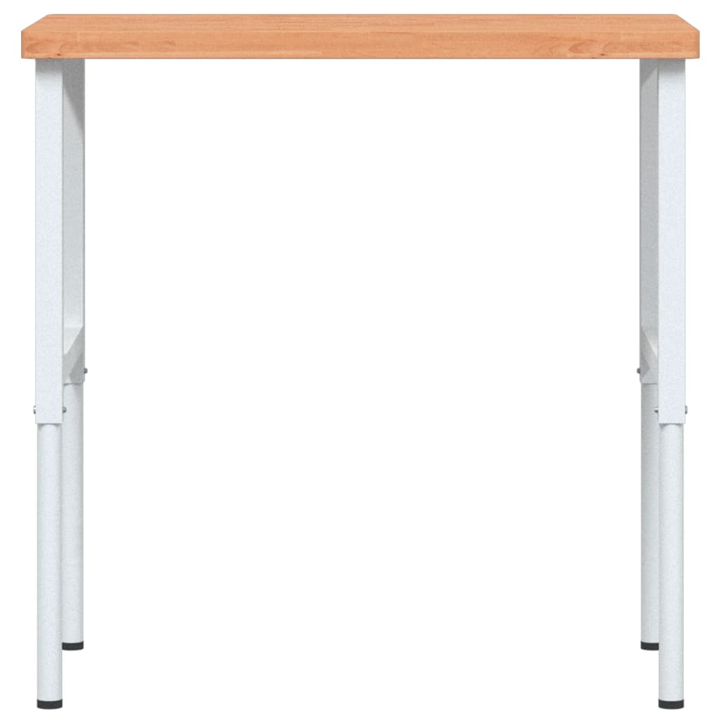 vidaXL Stolik roboczy, 100x60x(73-99,5) cm, prostokątny, drewno bukowe