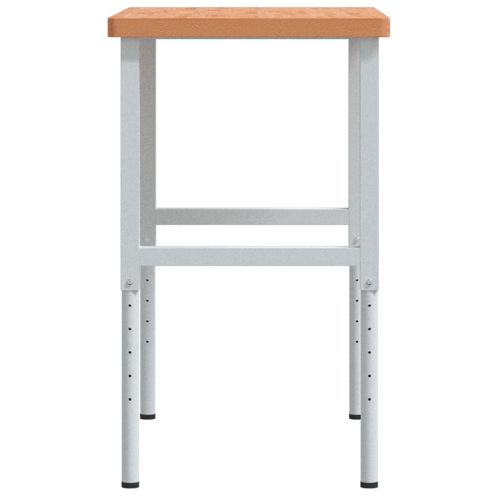 vidaXL Stolik roboczy, 100x60x(73-99,5) cm, prostokątny, drewno bukowe