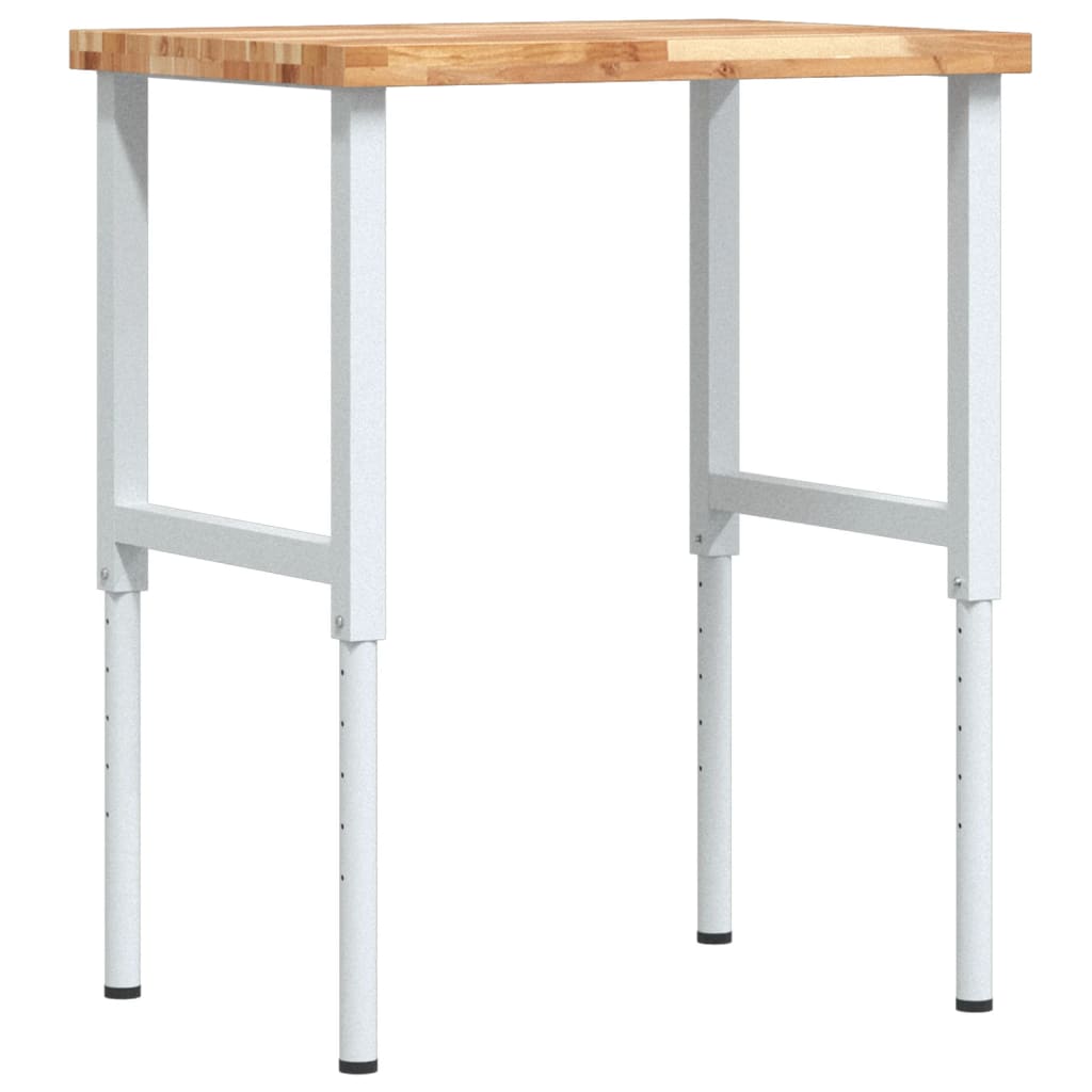vidaXL Stolik roboczy, 80x60x(73-99,5)cm, prostokątny, drewno akacjowe