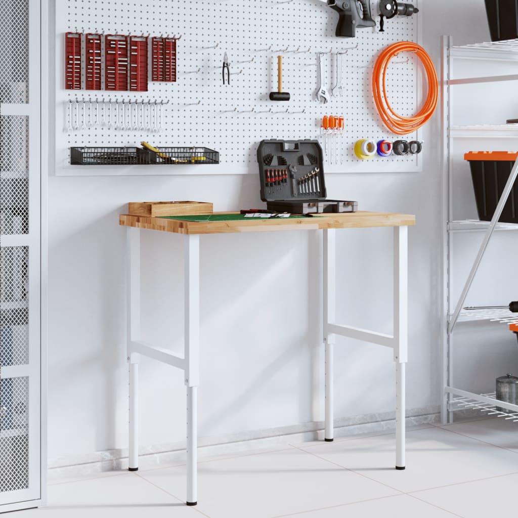 vidaXL Stolik roboczy, 100x60x(73-99,5) cm, prostokątny, akacjowy