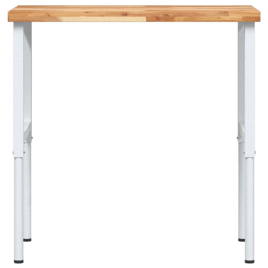 vidaXL Stolik roboczy, 100x60x(73-99,5) cm, prostokątny, akacjowy