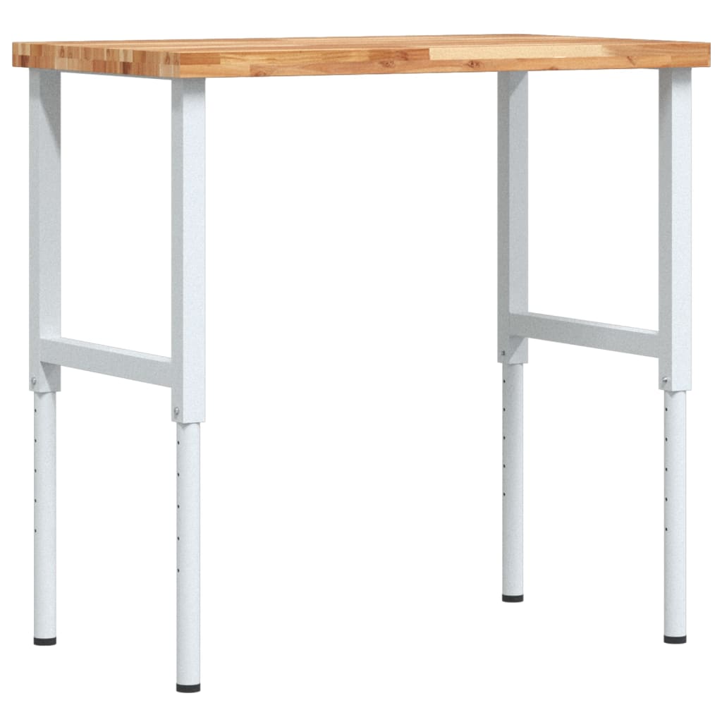 vidaXL Stolik roboczy, 100x60x(73-99,5) cm, prostokątny, akacjowy