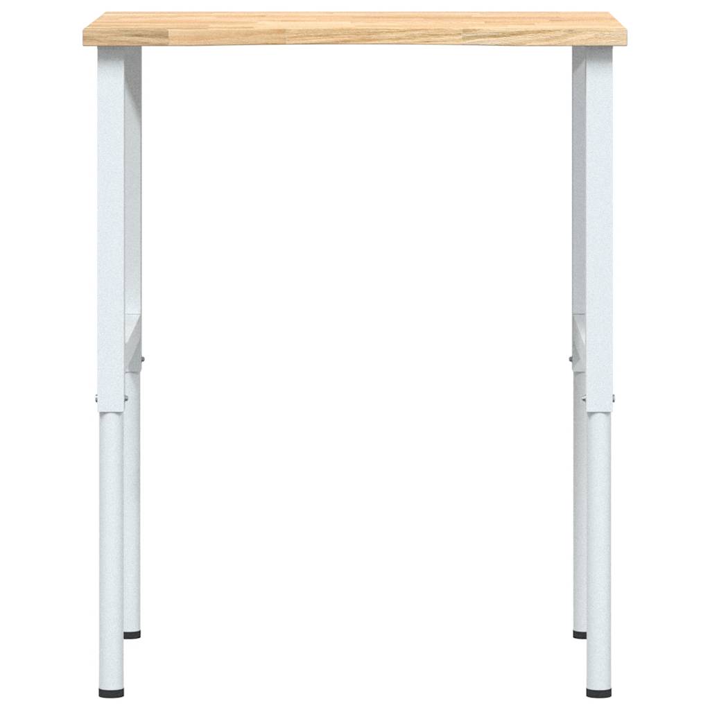 vidaXL Stolik roboczy, 80x60x(71,5-98) cm, drewno dębowe