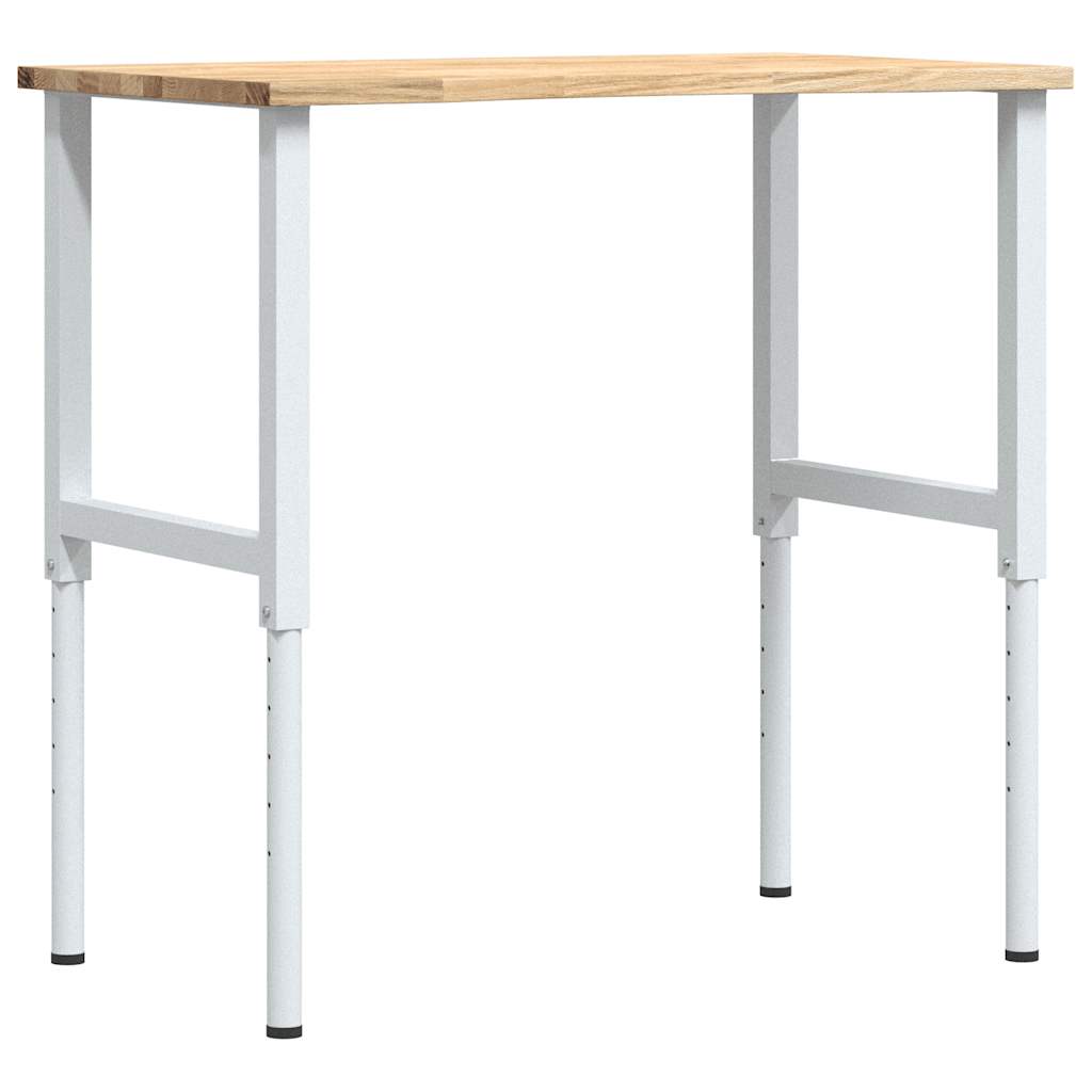 vidaXL Stolik roboczy, 100x60x(71,5-98) cm, drewno dębowe