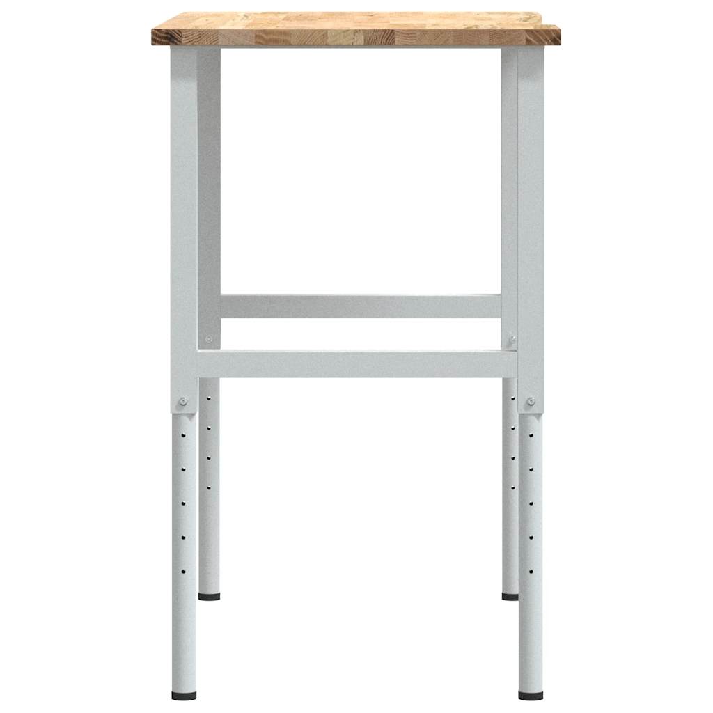 vidaXL Stolik roboczy, 100x60x(71,5-98) cm, drewno dębowe