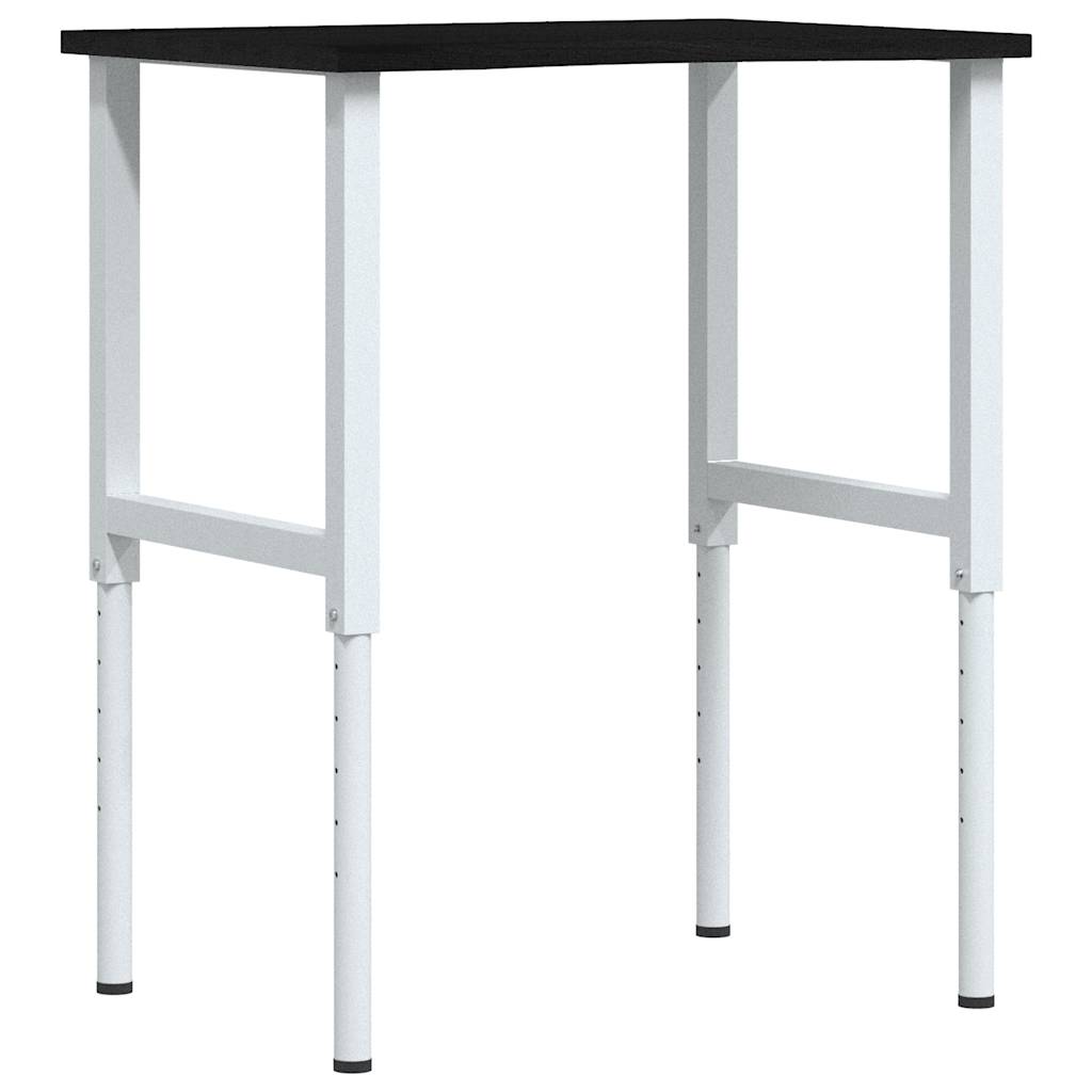 vidaXL Stolik roboczy, ciemny brąz, 80x60x(71,5-98) cm, drewno dębowe