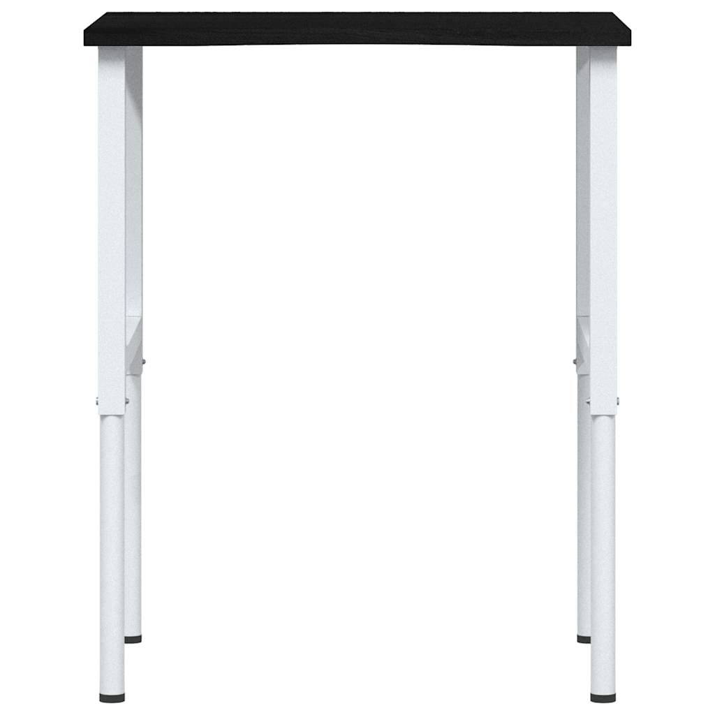 vidaXL Stolik roboczy, ciemny brąz, 80x60x(71,5-98) cm, drewno dębowe