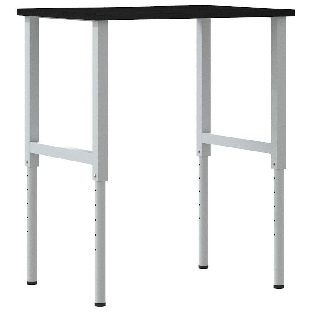 vidaXL Stolik roboczy, ciemny brąz, 80x60x(71,5-98) cm, drewno dębowe