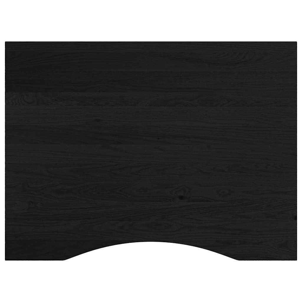 vidaXL Stolik roboczy, ciemny brąz, 80x60x(71,5-98) cm, drewno dębowe