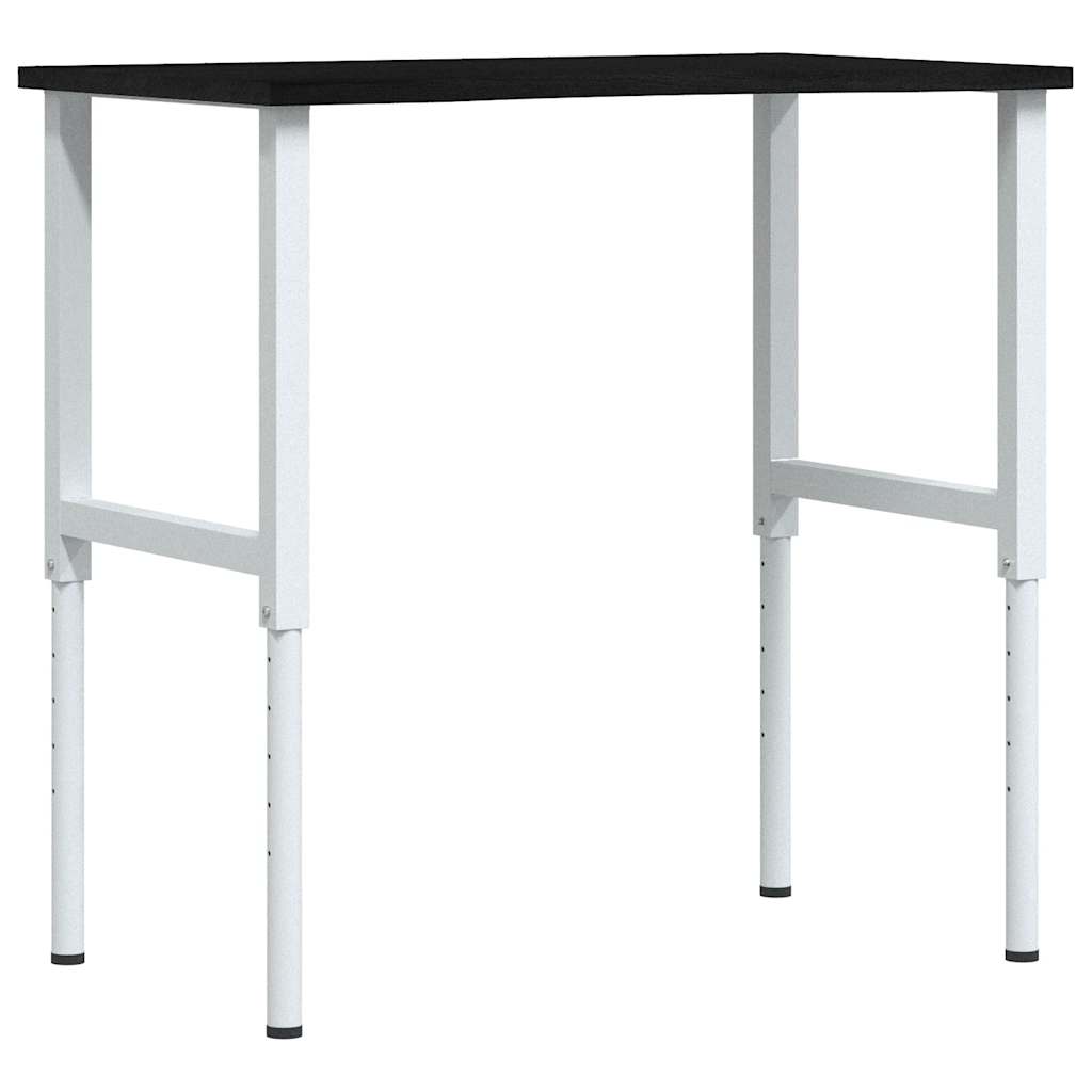 vidaXL Stolik roboczy, ciemny brąz, 100x60x(71,5-98) cm, drewno dębowe