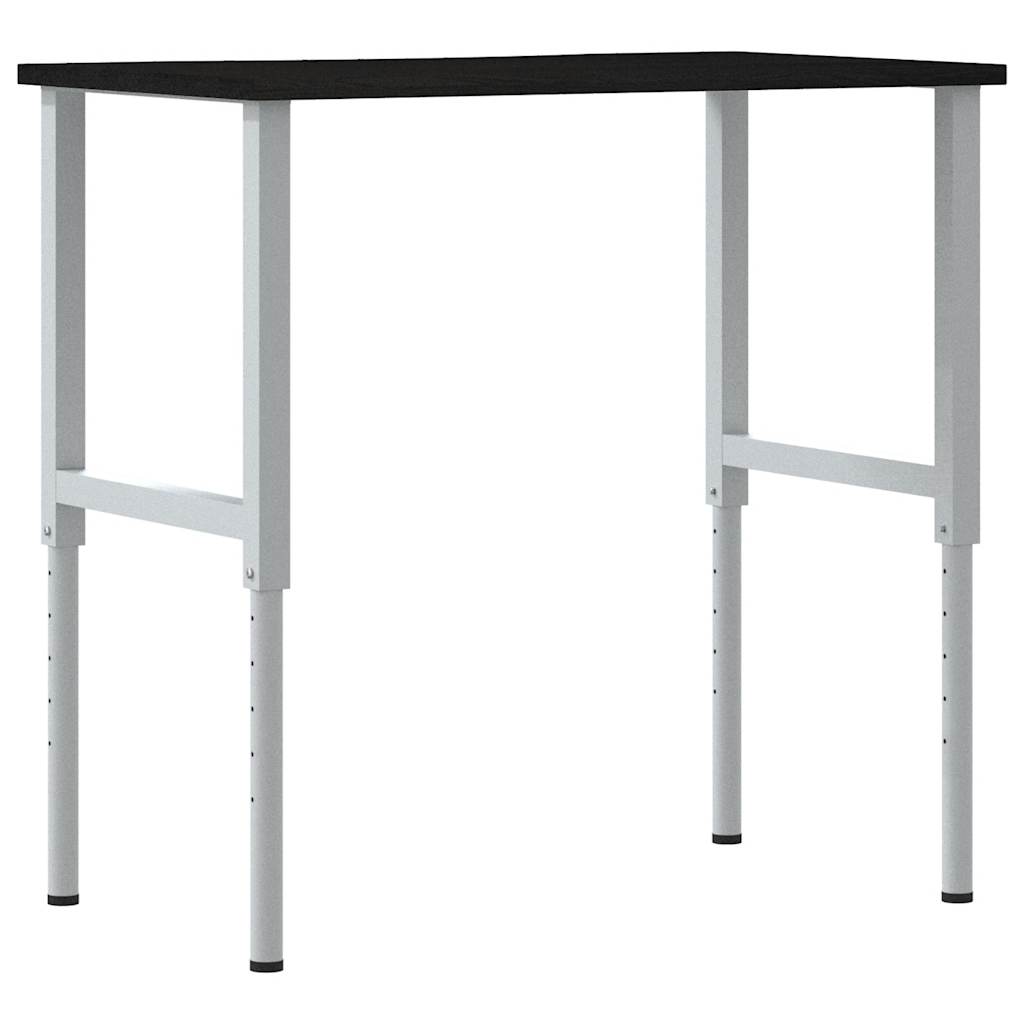 vidaXL Stolik roboczy, ciemny brąz, 100x60x(71,5-98) cm, drewno dębowe