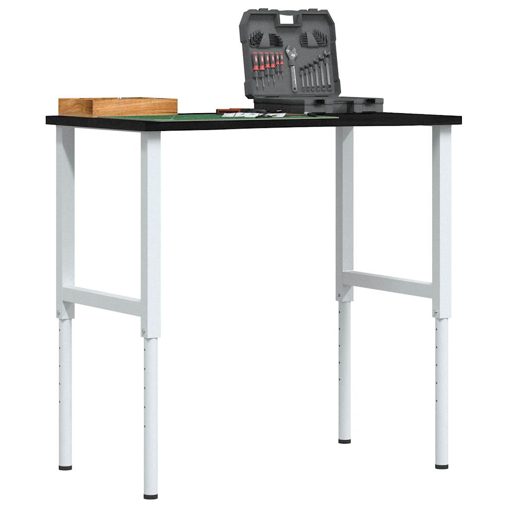 vidaXL Stolik roboczy, ciemny brąz, 100x60x(71,5-98) cm, drewno dębowe