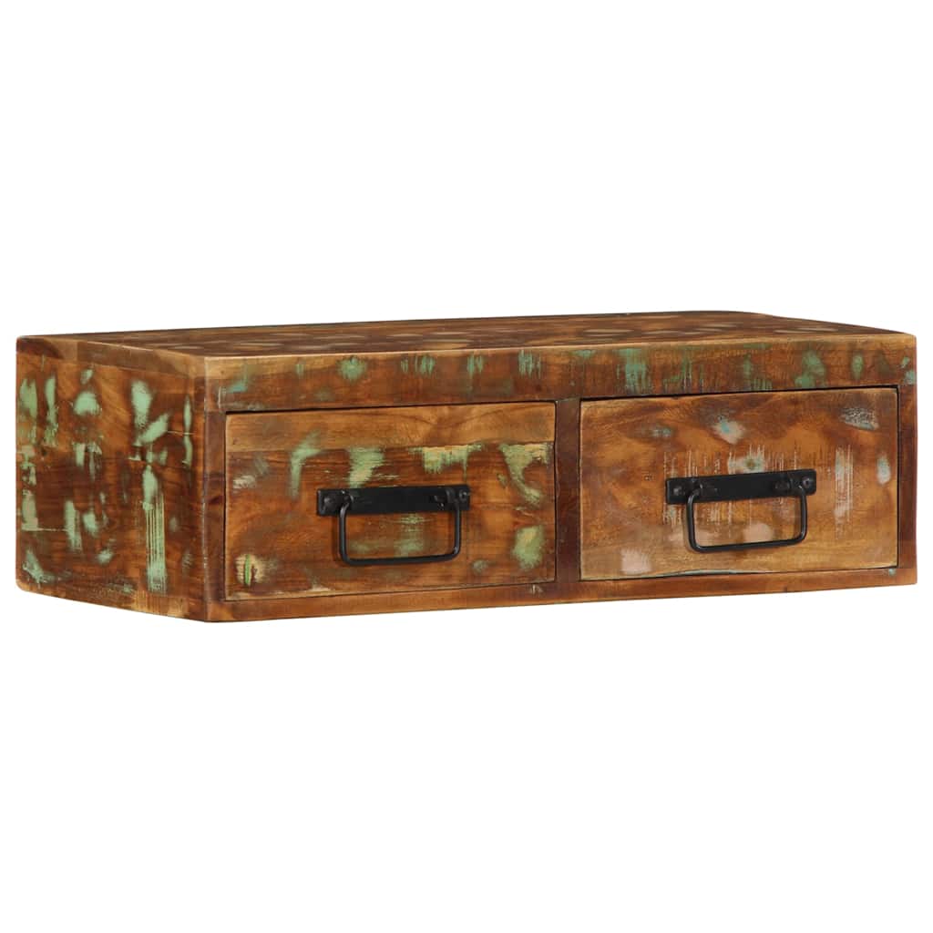 vidaXL Ścienna szafka pod TV, 60x30x19 cm, lite drewno z odzysku