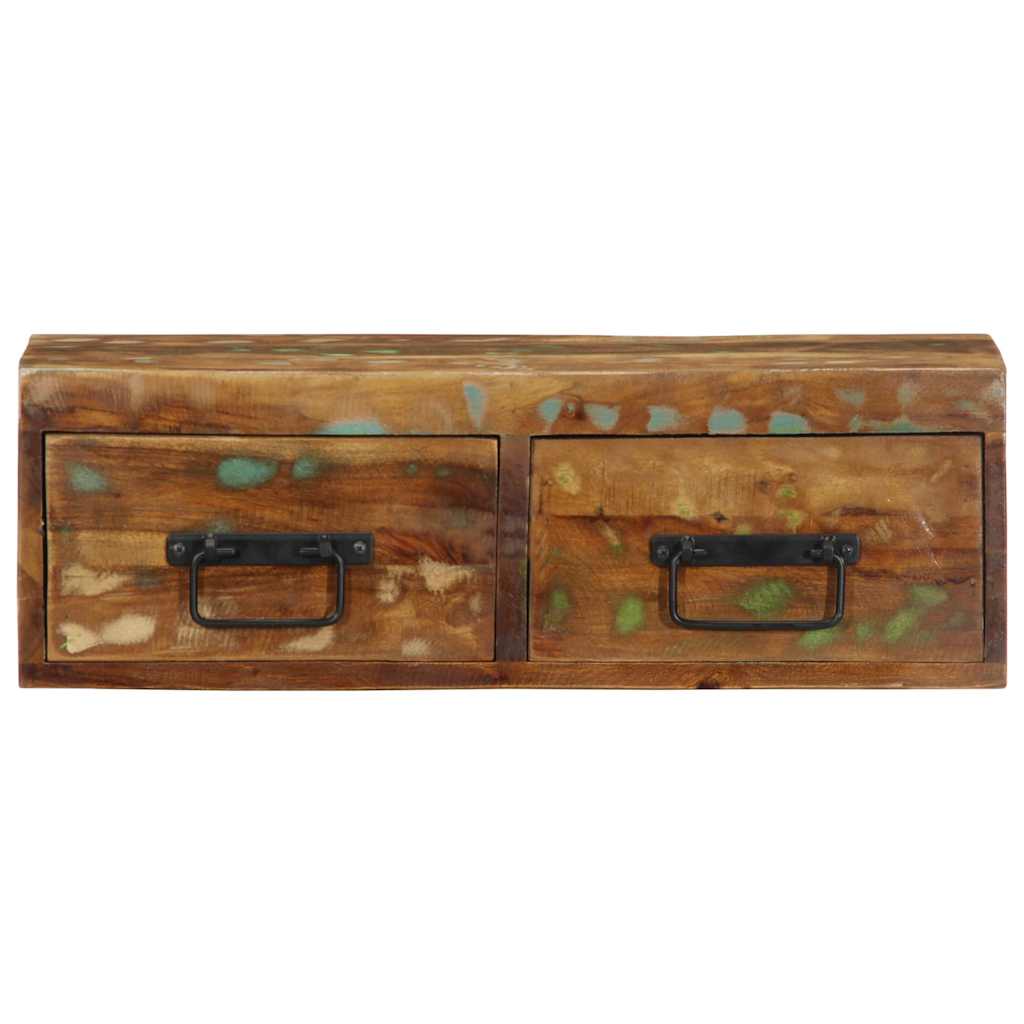 vidaXL Ścienna szafka pod TV, 60x30x19 cm, lite drewno z odzysku