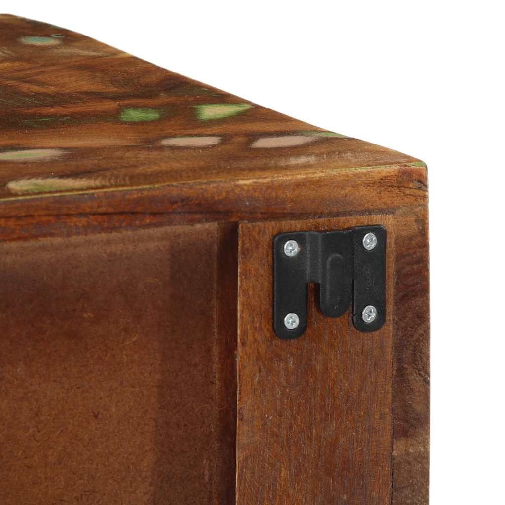 vidaXL Ścienna szafka pod TV, 60x30x19 cm, lite drewno z odzysku