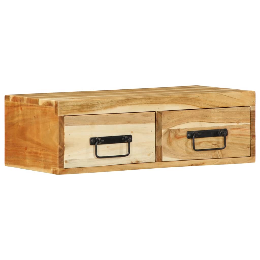 vidaXL Ścienna szafka pod TV, 60x30x19 cm, lite drewno akacjowe
