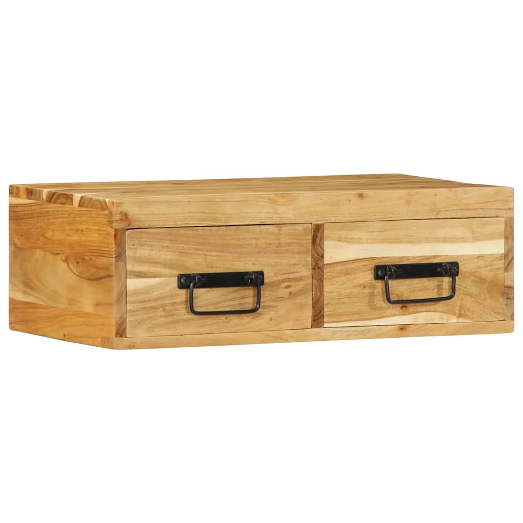 vidaXL Ścienna szafka pod TV, 60x30x19 cm, lite drewno akacjowe