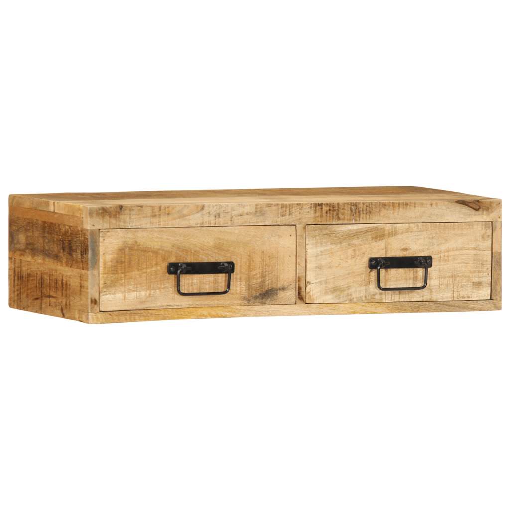 vidaXL Ścienna szafka pod TV, 80x30x19 cm, surowe drewno mango