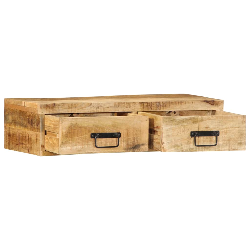 vidaXL Ścienna szafka pod TV, 80x30x19 cm, surowe drewno mango