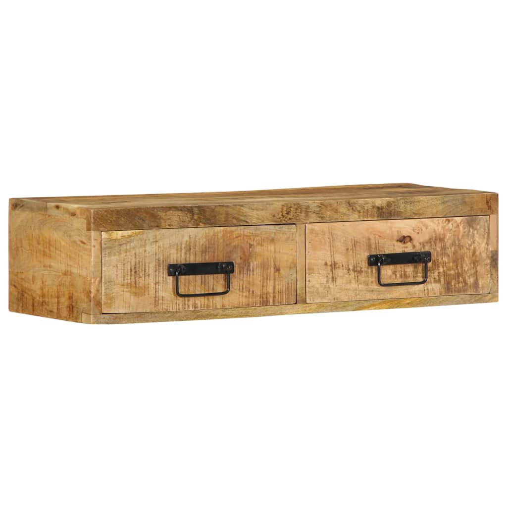 vidaXL Ścienna szafka pod TV, 80x30x19 cm, surowe drewno mango