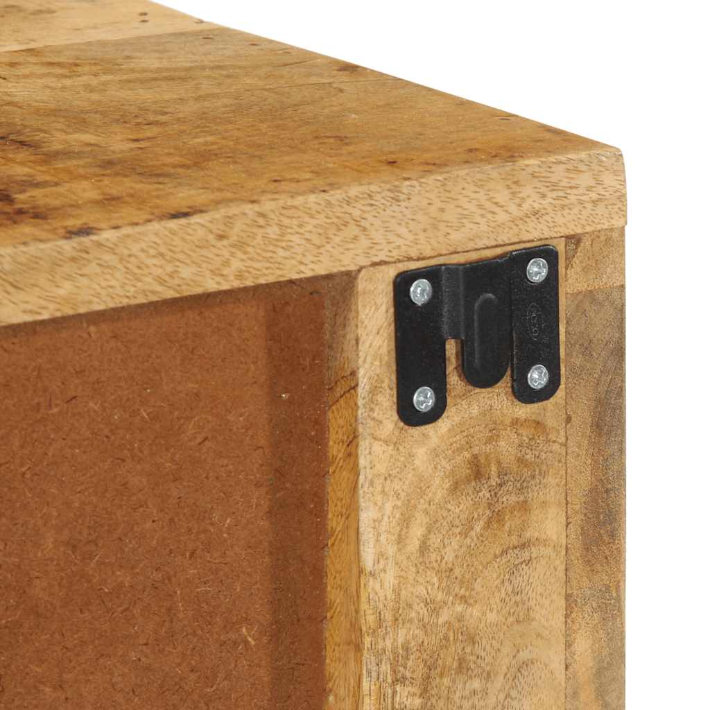 vidaXL Ścienna szafka pod TV, 80x30x19 cm, surowe drewno mango