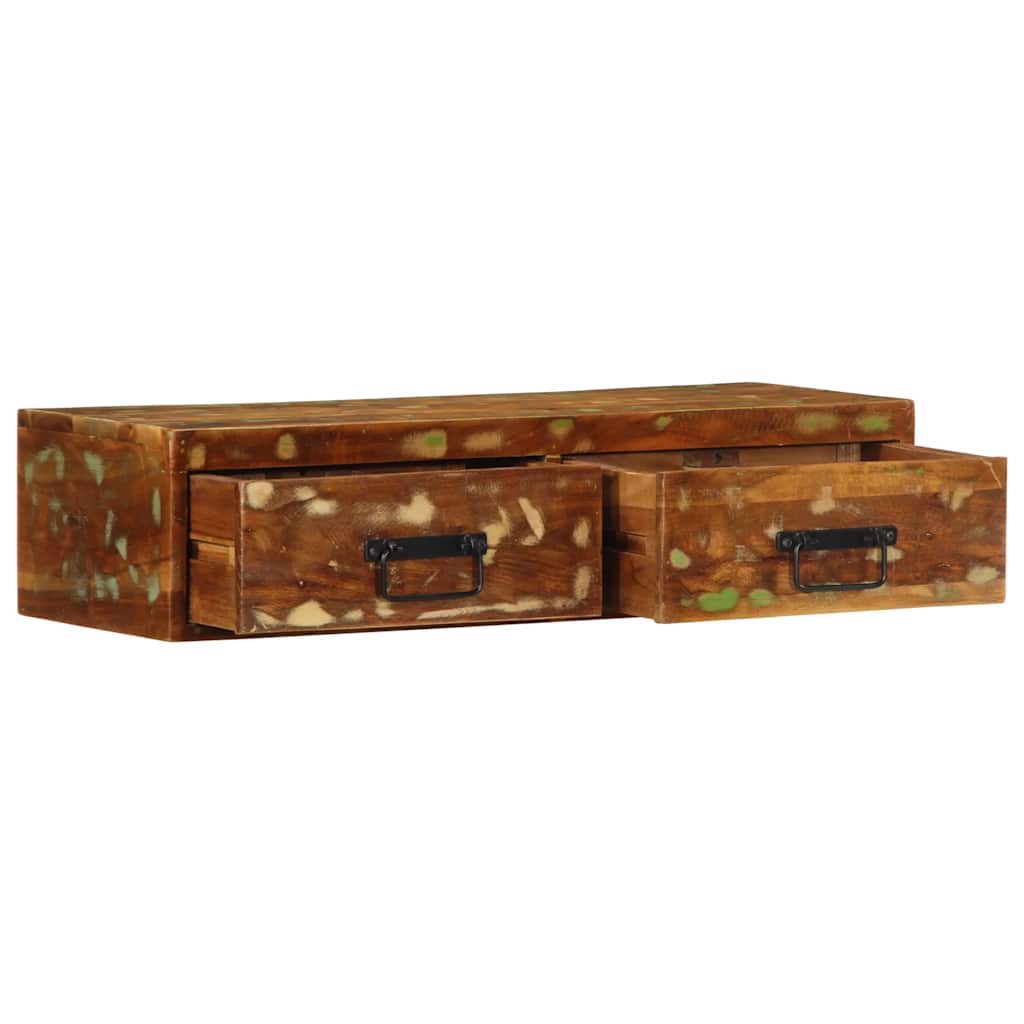 vidaXL Ścienna szafka pod TV, 80x30x19 cm, lite drewno z odzysku