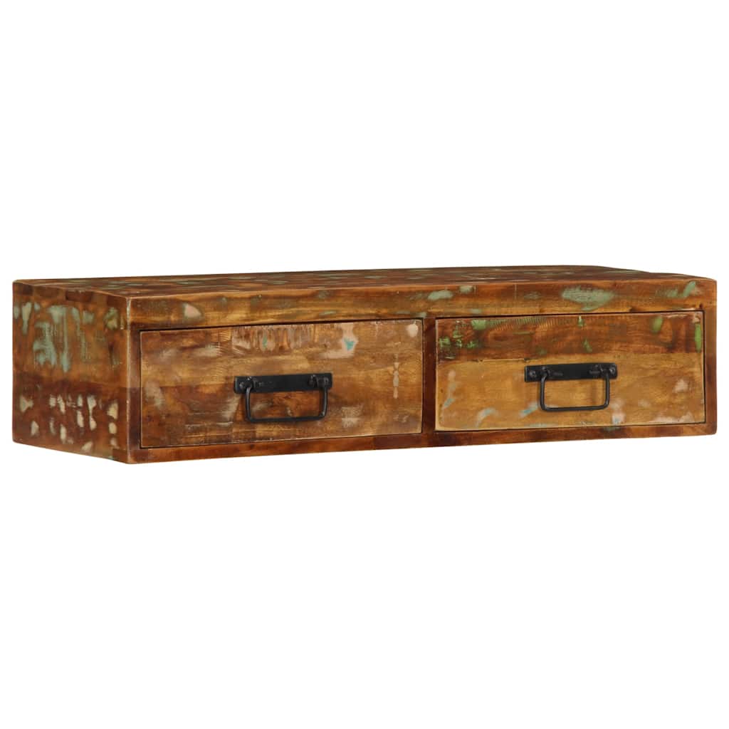 vidaXL Ścienna szafka pod TV, 80x30x19 cm, lite drewno z odzysku