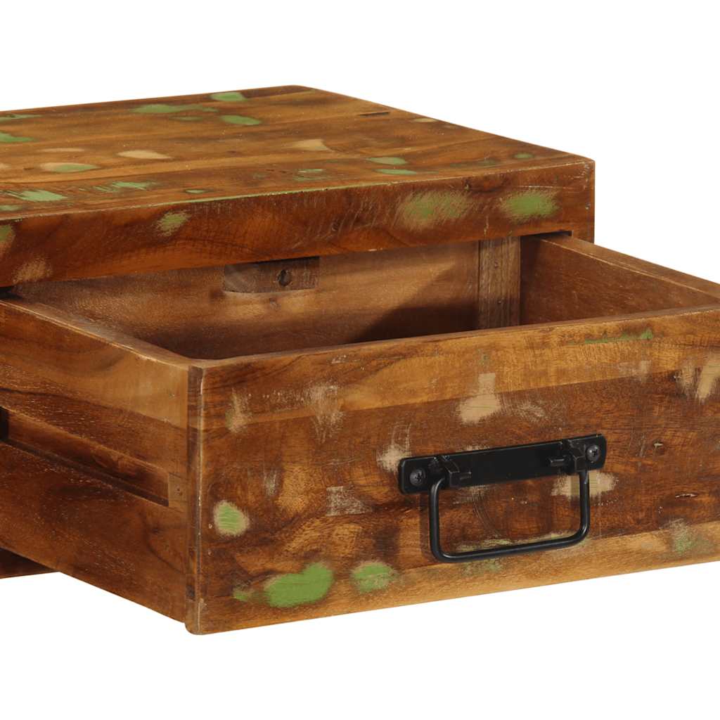 vidaXL Ścienna szafka pod TV, 80x30x19 cm, lite drewno z odzysku