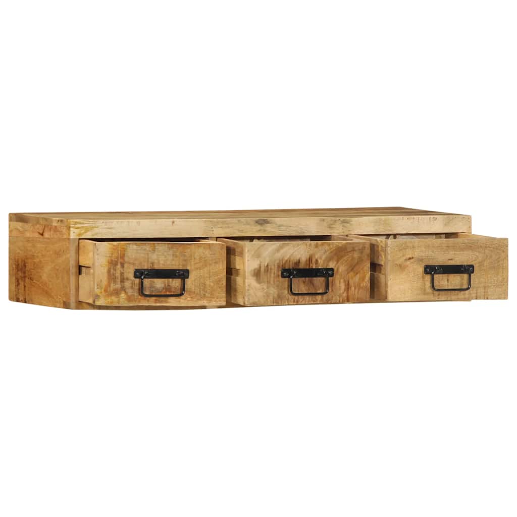 vidaXL Ścienna szafka pod TV, 100x30x19 cm, surowe drewno mango
