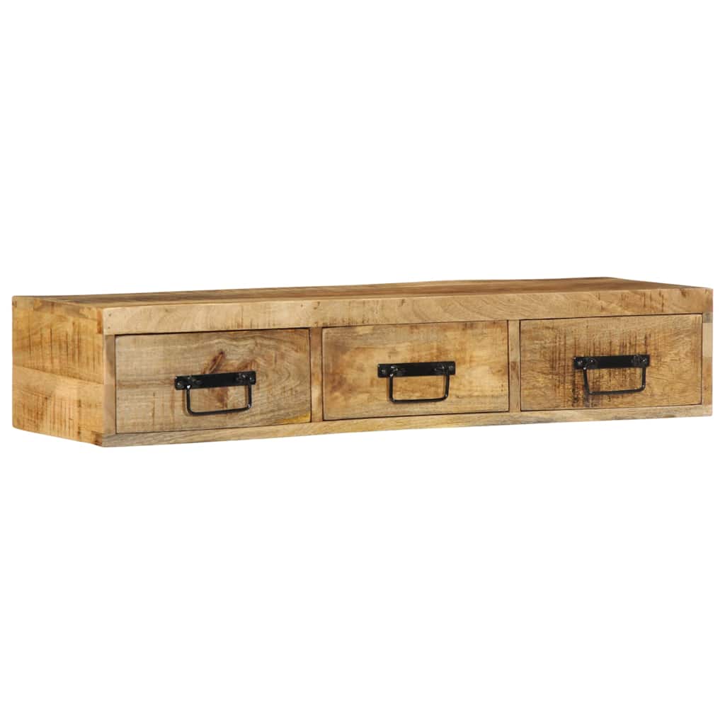 vidaXL Ścienna szafka pod TV, 100x30x19 cm, surowe drewno mango