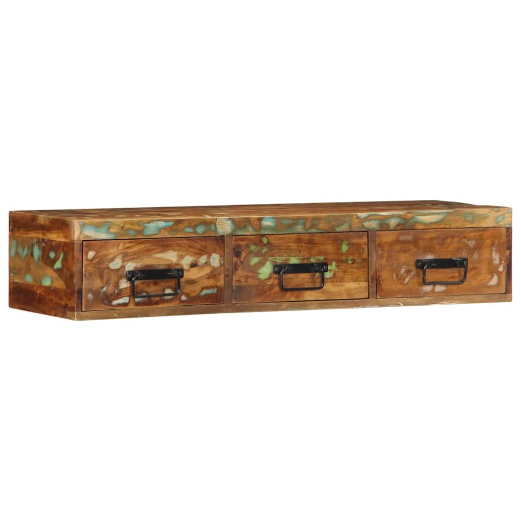 vidaXL Ścienna szafka pod TV, 100x30x19 cm, lite drewno z odzysku