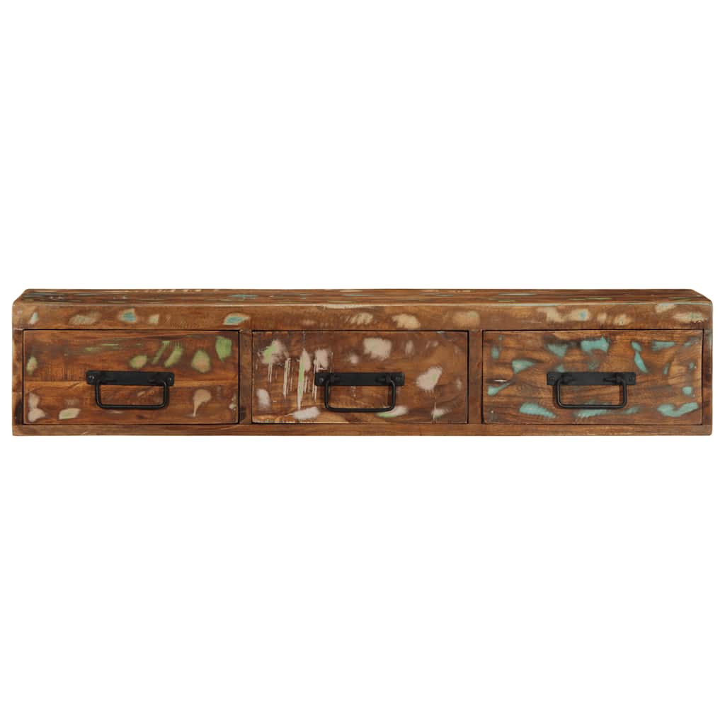 vidaXL Ścienna szafka pod TV, 100x30x19 cm, lite drewno z odzysku