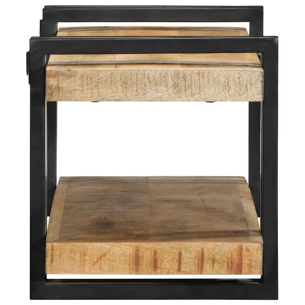 vidaXL Półka ścienna 70x33x35 cm lite drewno surowe mango