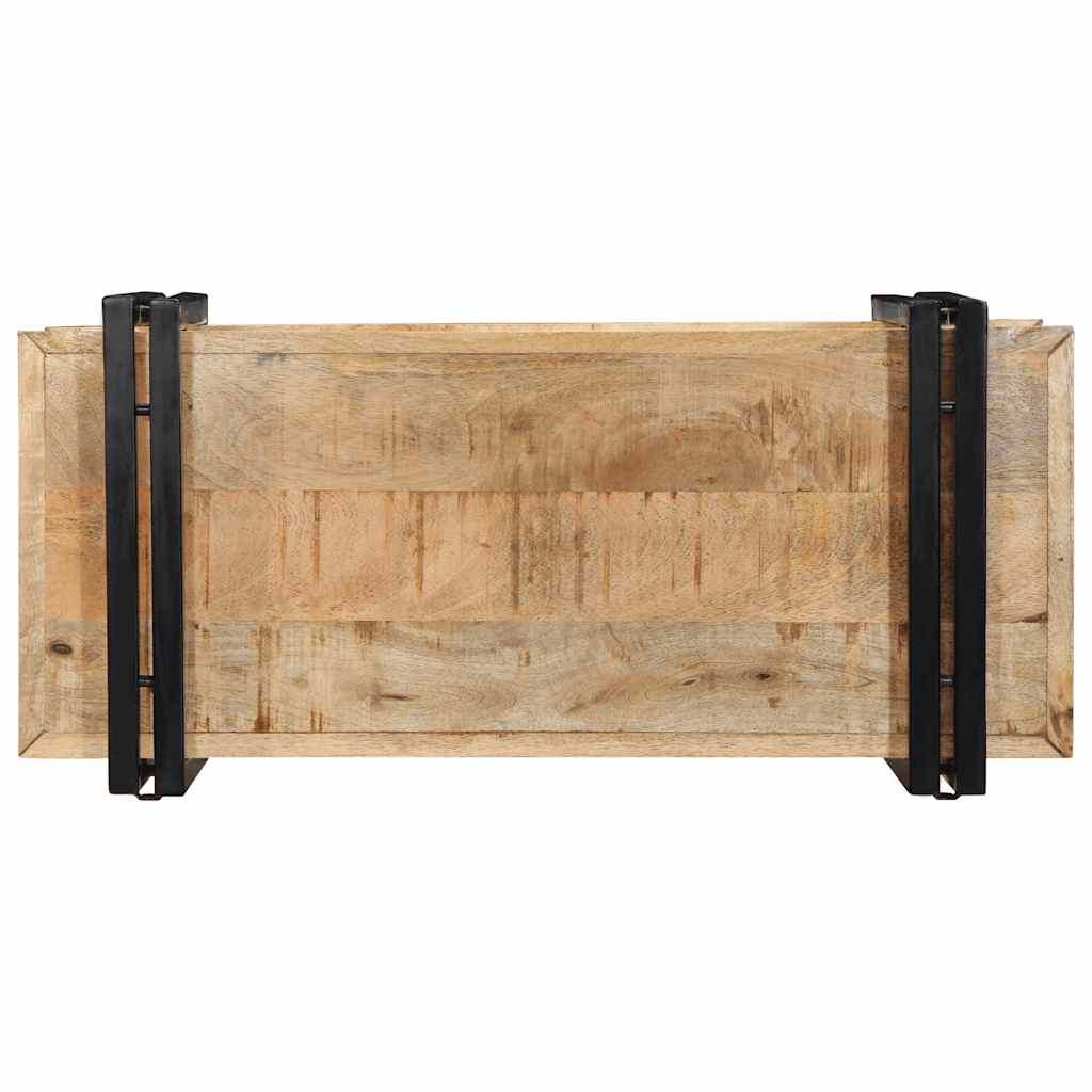 vidaXL Półka ścienna 70x33x35 cm lite drewno surowe mango