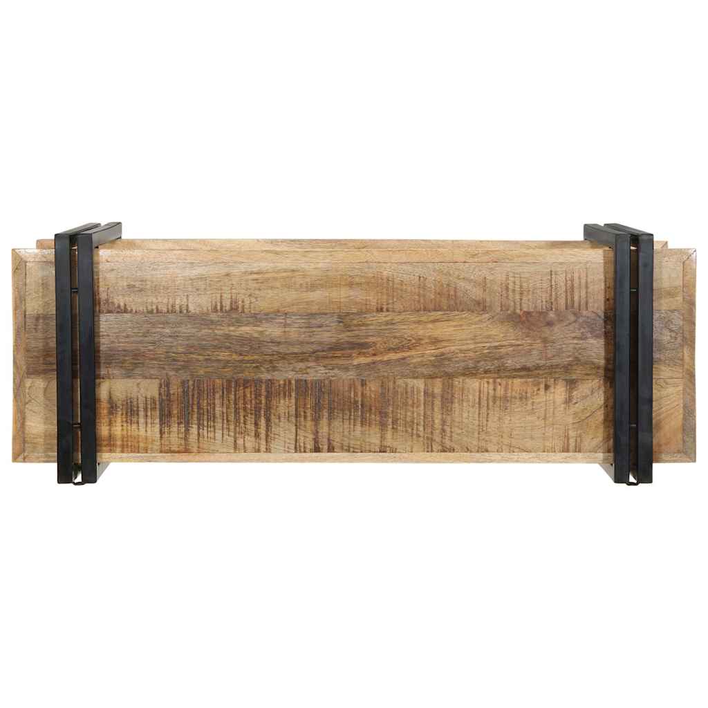 vidaXL Półka ścienna 90x33x45 cm lite drewno surowe mango