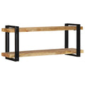 vidaXL Półka ścienna 110x33x45 cm lite drewno surowe mango