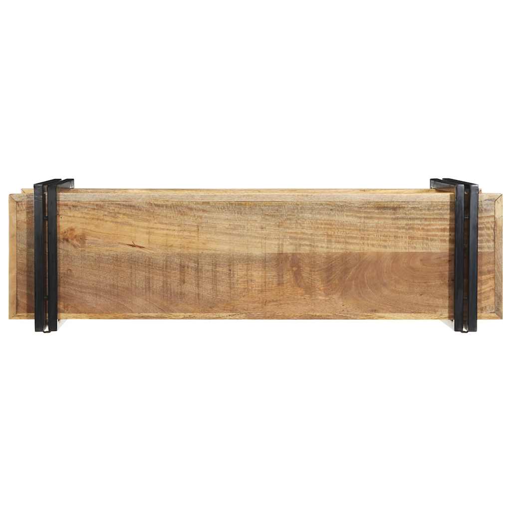 vidaXL Półka ścienna 110x33x45 cm lite drewno surowe mango