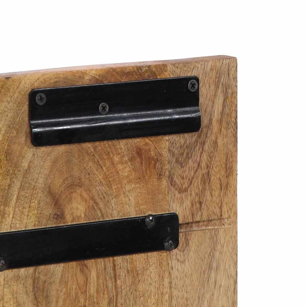 vidaXL Zagłówek 120 cm lite drewno surowe mango