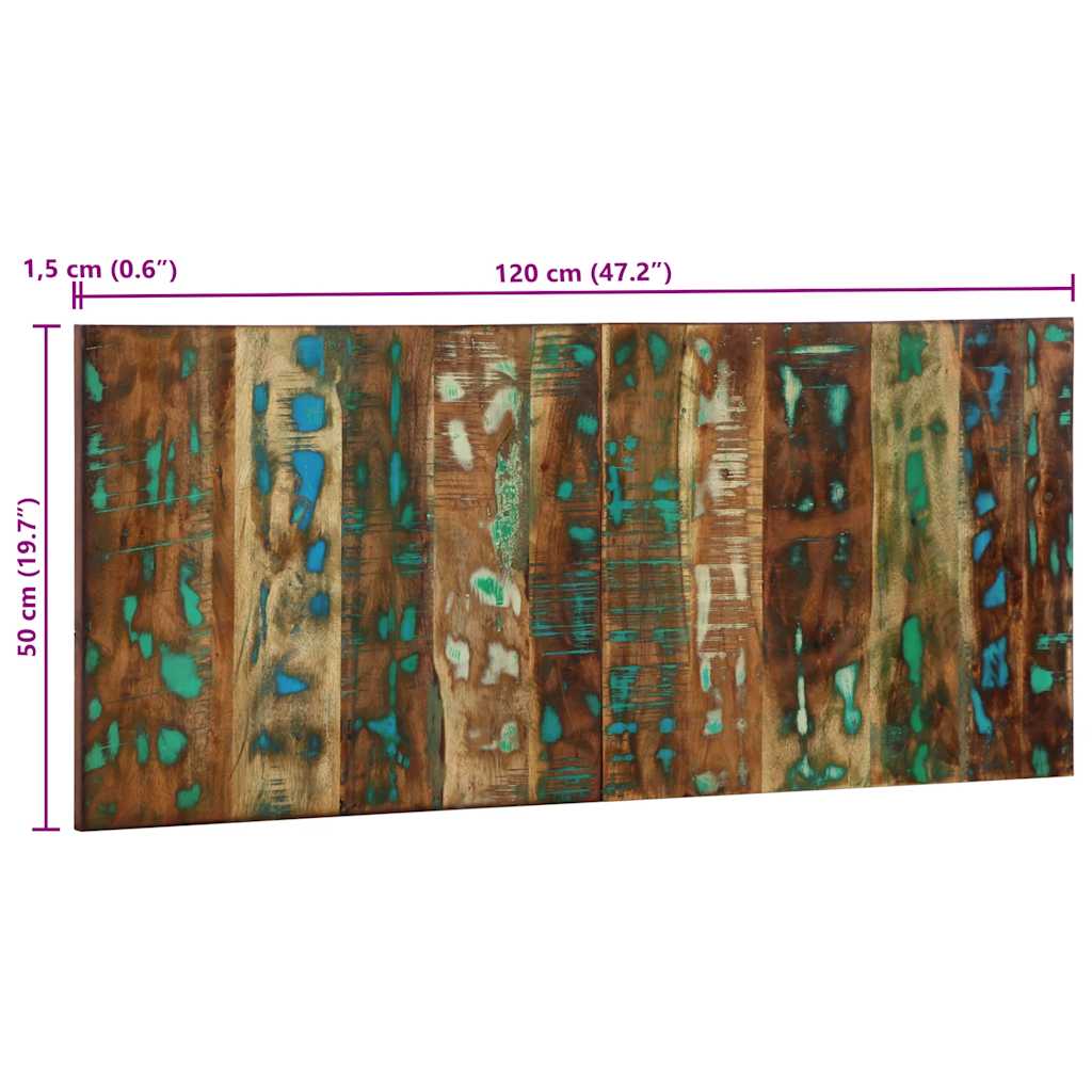 vidaXL Zagłówek wielokolorowy 120 cm lite drewno odzyskane