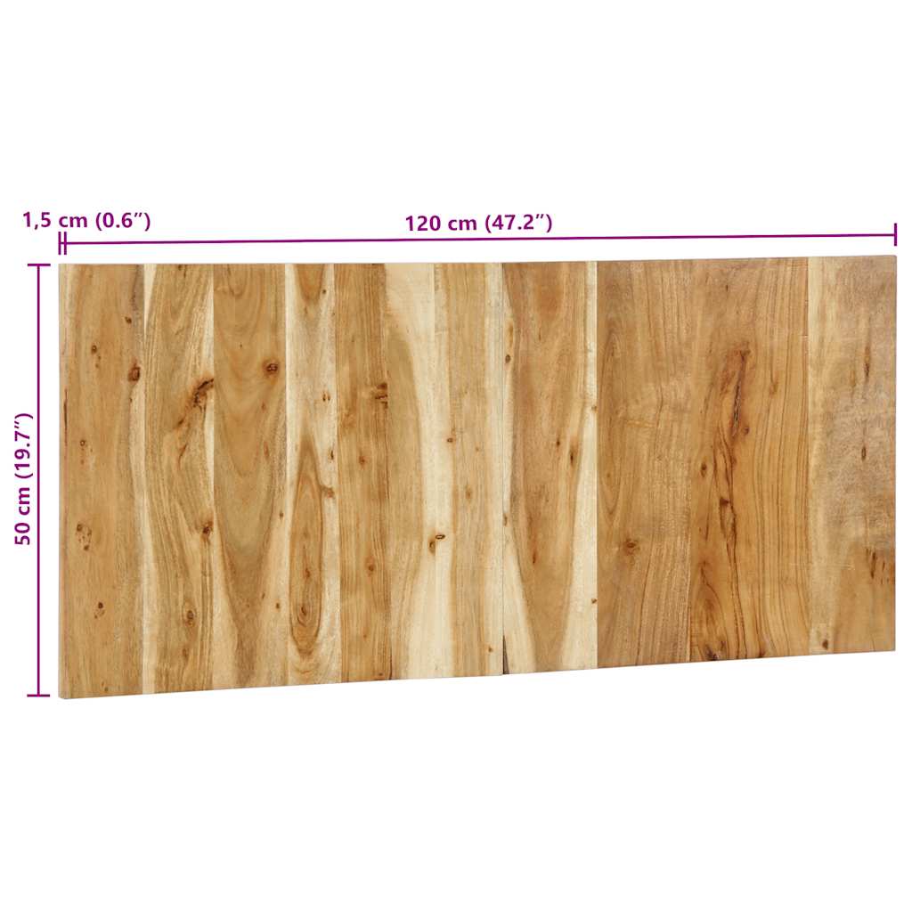 vidaXL Zagłówek 120 cm lite drewno akacjowe