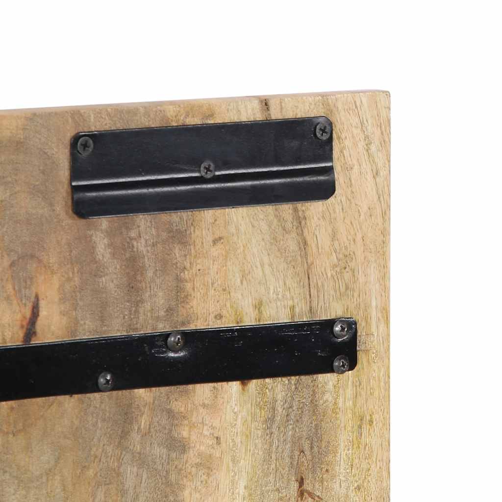 vidaXL Zagłówek 120 cm lite drewno surowe mango