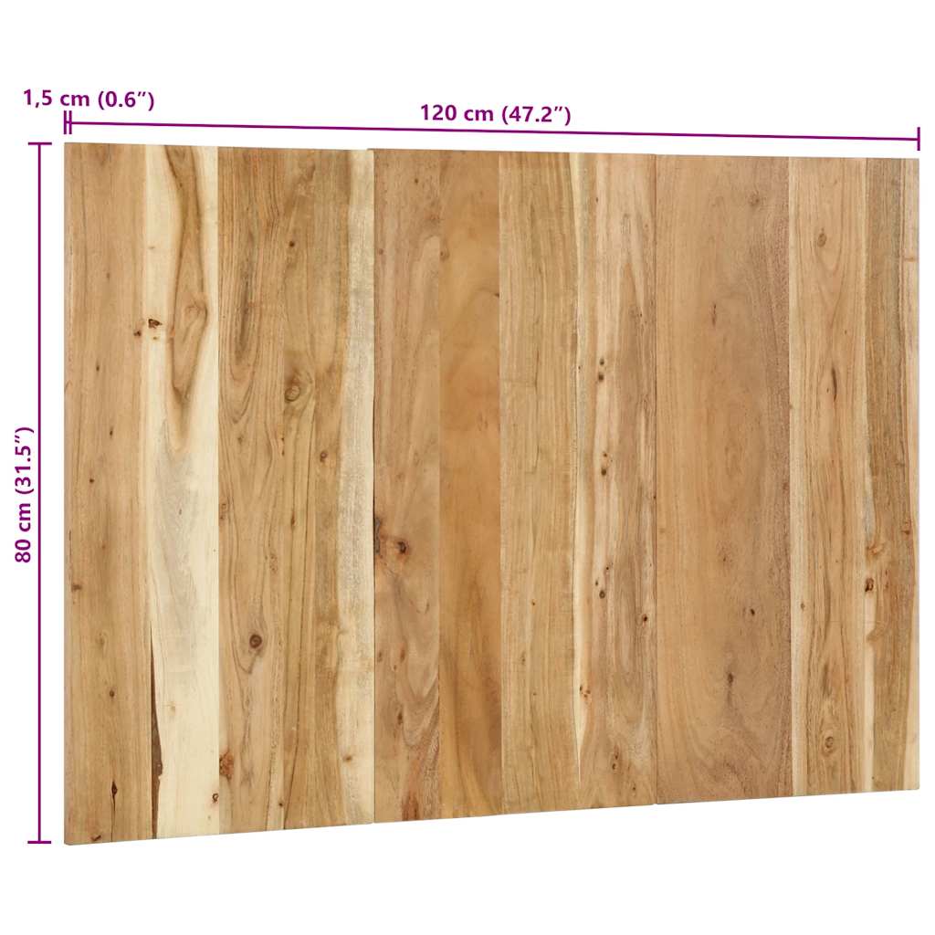 vidaXL Zagłówek 120 cm lite drewno akacjowe