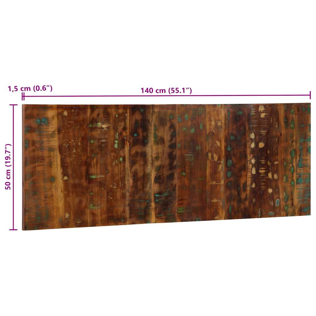 vidaXL Zagłówek wielokolorowy 140 cm lite drewno odzyskane
