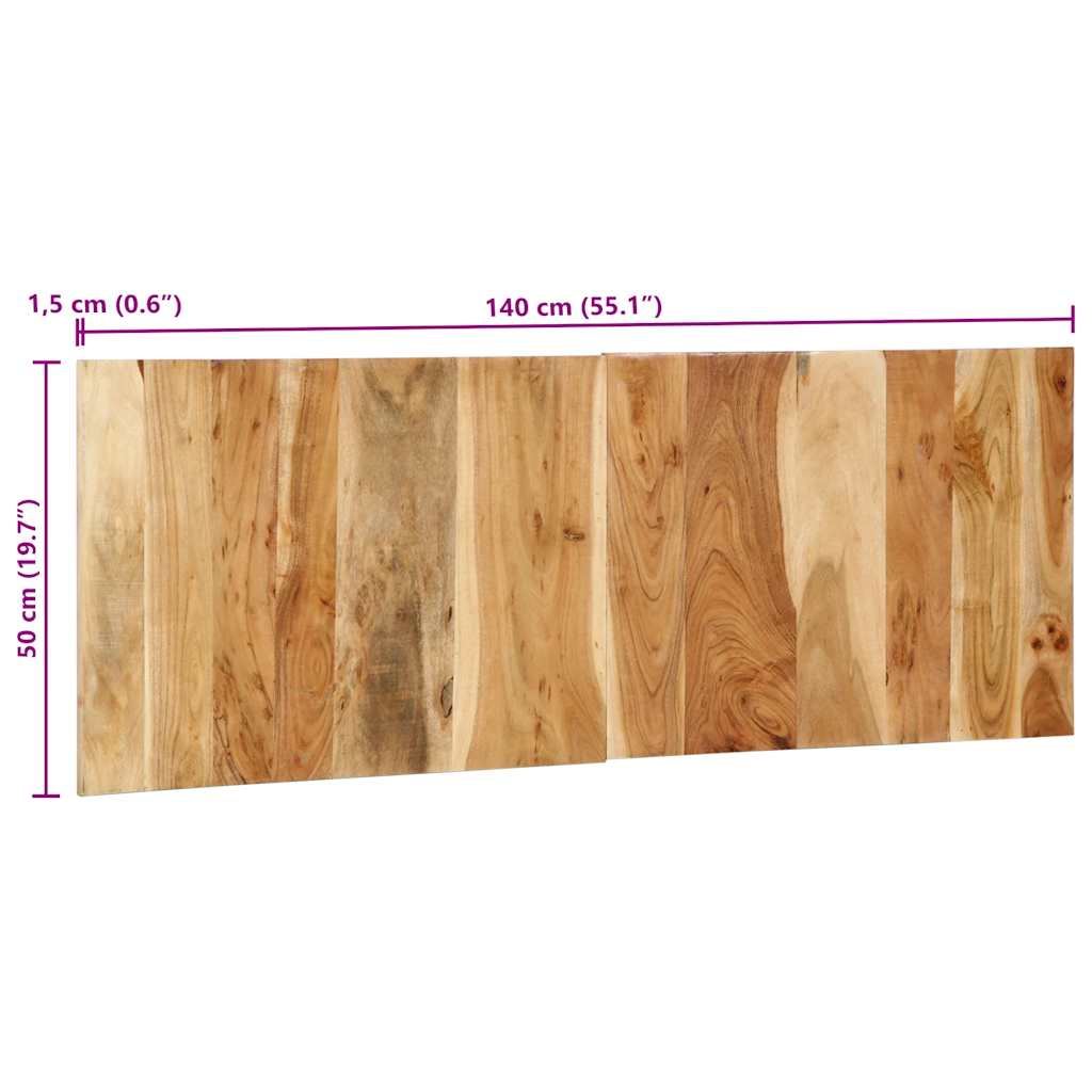 vidaXL Zagłówek 140 cm lite drewno akacjowe