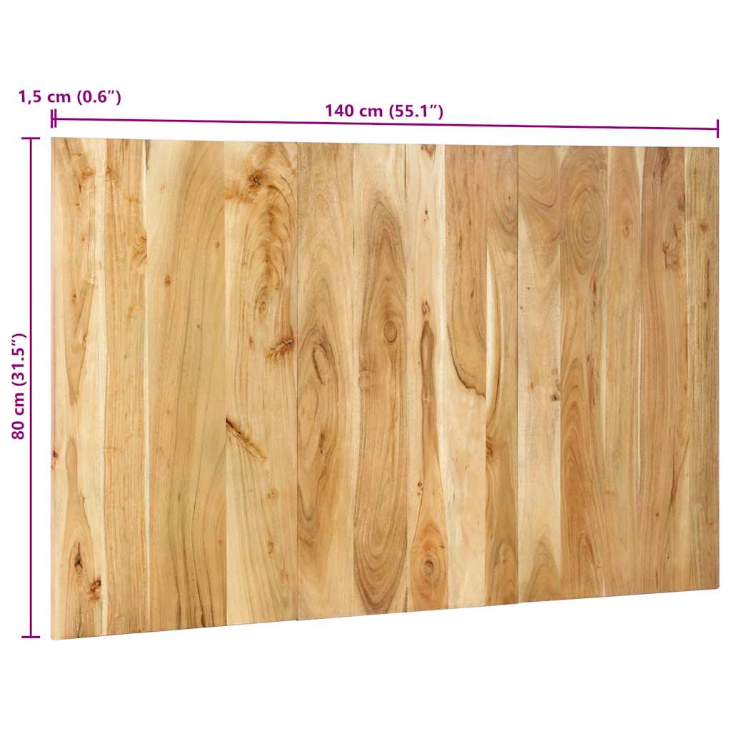 vidaXL Zagłówek 140 cm lite drewno akacjowe
