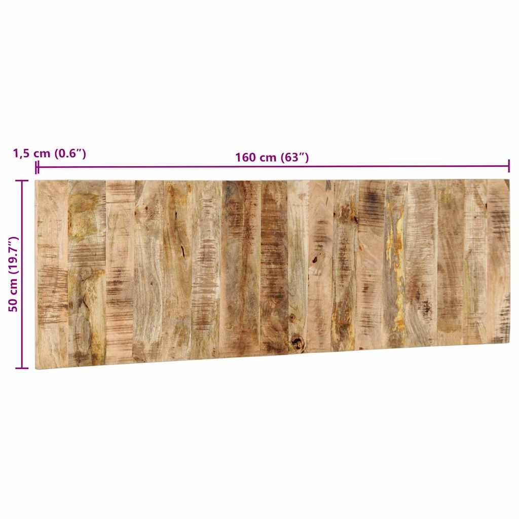 vidaXL Zagłówek 160 cm lite drewno surowe mango