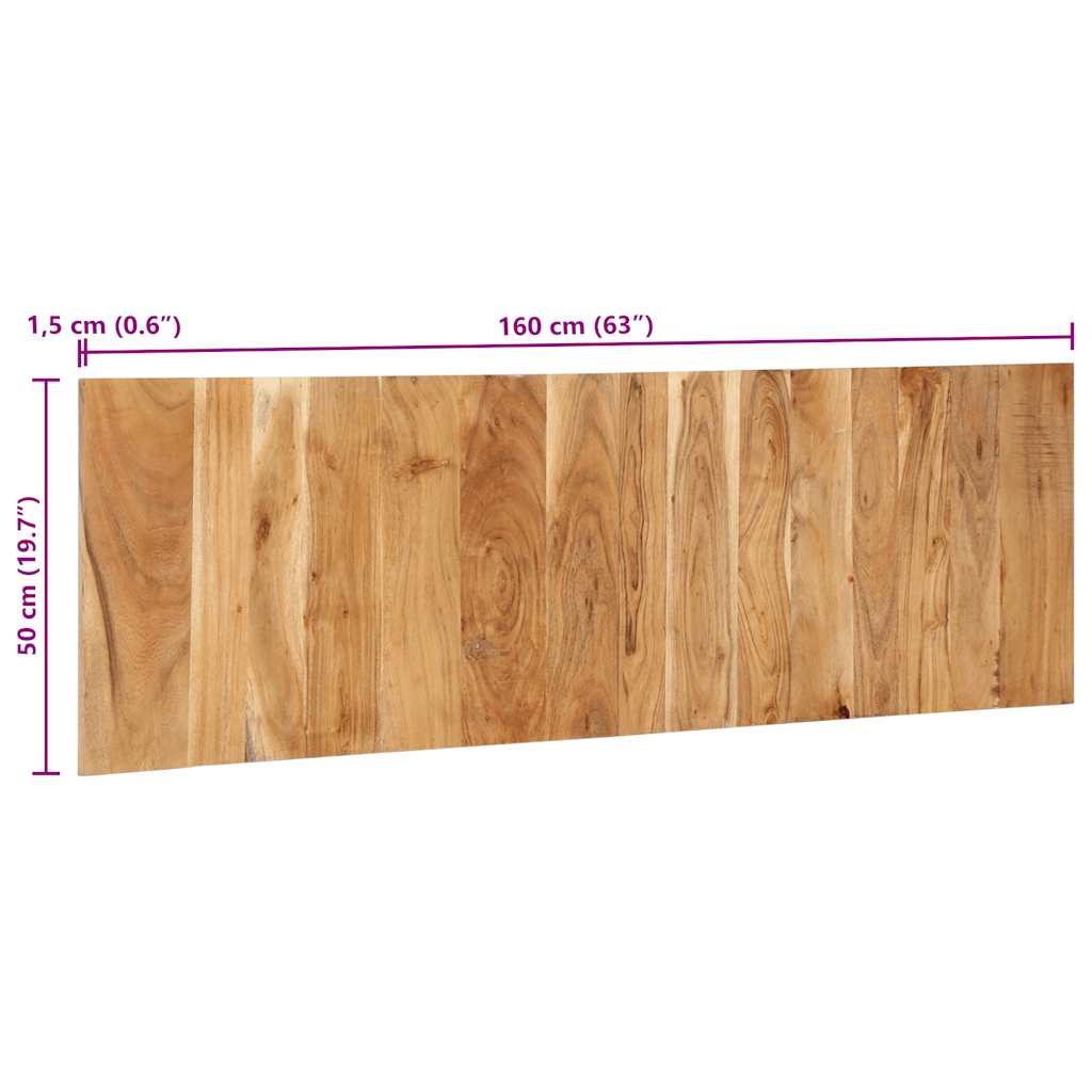 vidaXL Zagłówek 160 cm lite drewno akacjowe