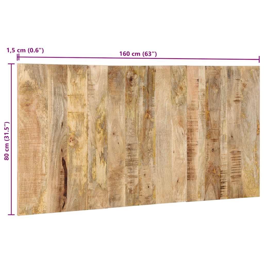 vidaXL Zagłówek 160 cm lite drewno surowe mango