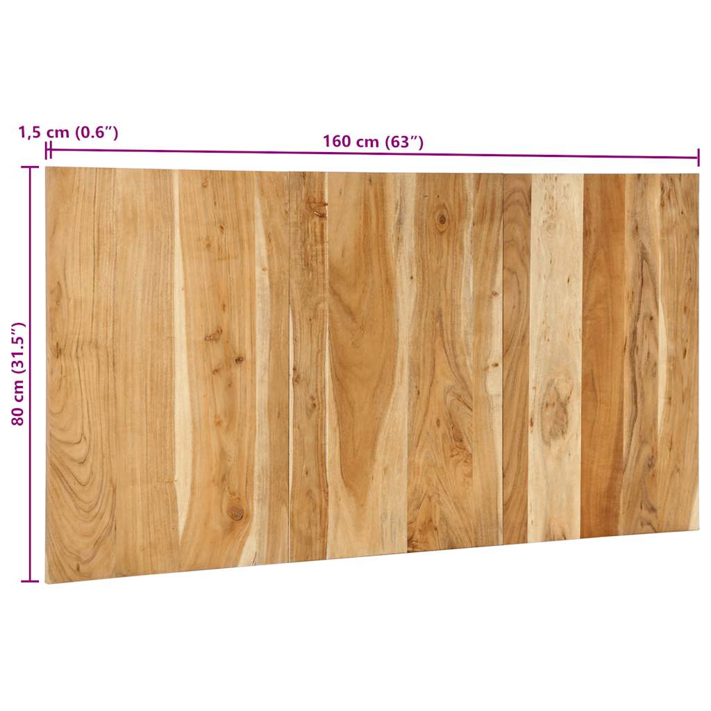 vidaXL Zagłówek 160 cm lite drewno akacjowe