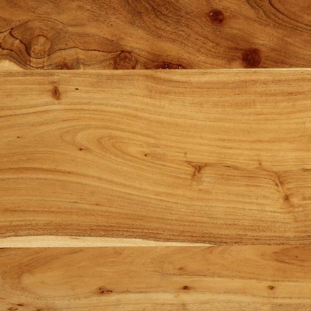 vidaXL Zagłówek 100 cm lite drewno akacjowe i żelazo
